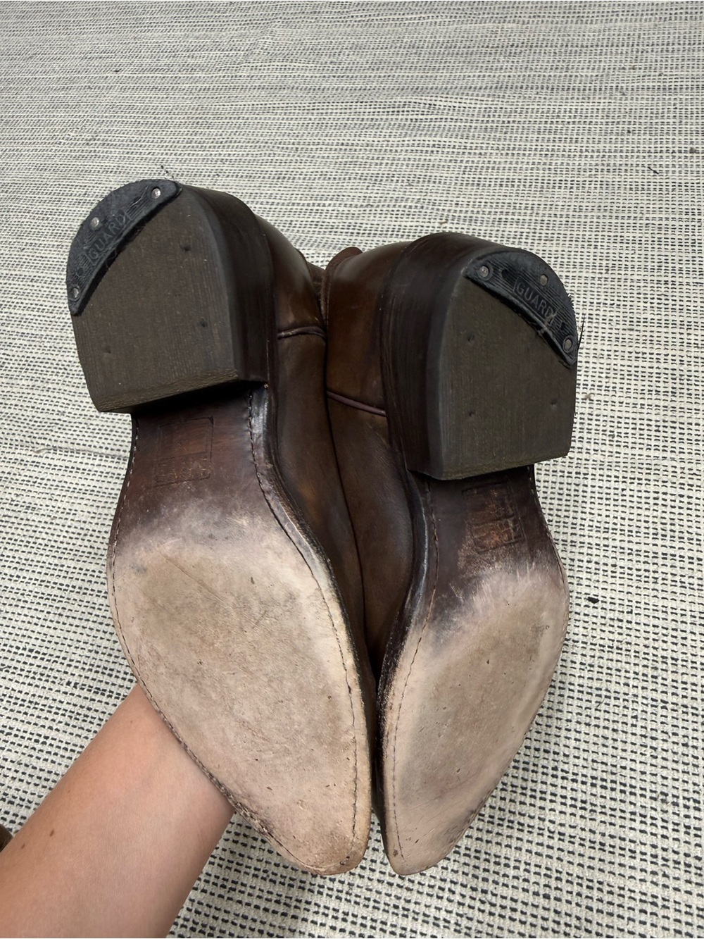 FRYE Women's Billy Pull On Brown Leather Western Boots Size 8B - Picture 5 of 7